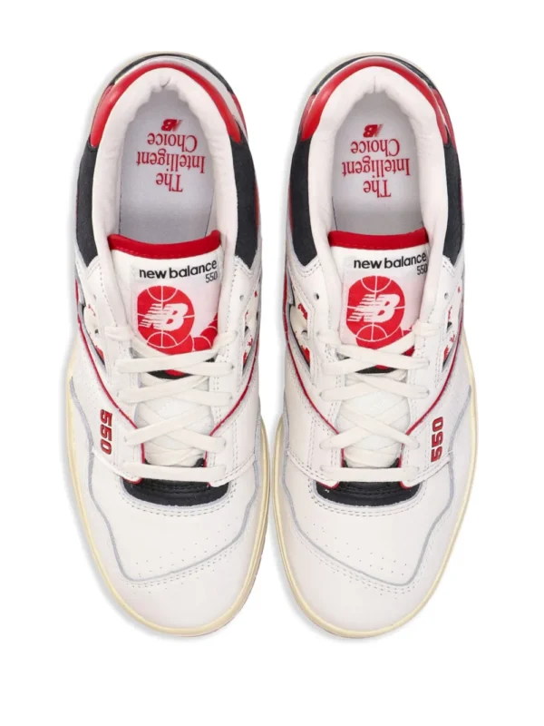 new balance 550 vintage white red