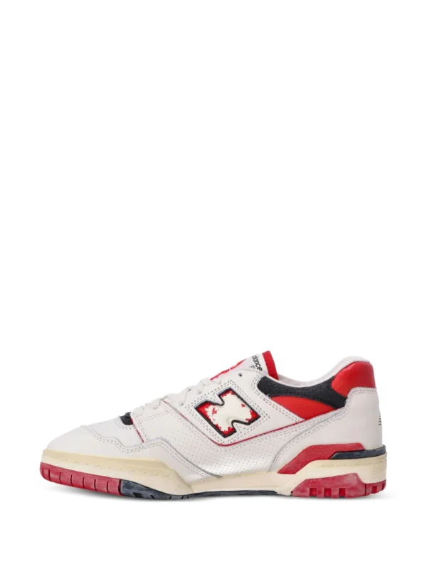 new balance 550 vintage white red