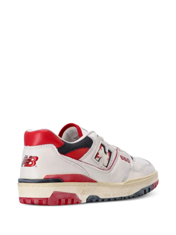 new balance 550 vintage white red
