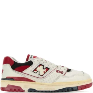 new balance 550 vintage white red