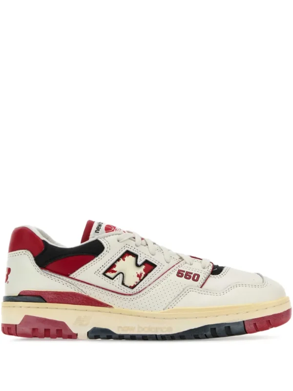 new balance 550 vintage white red