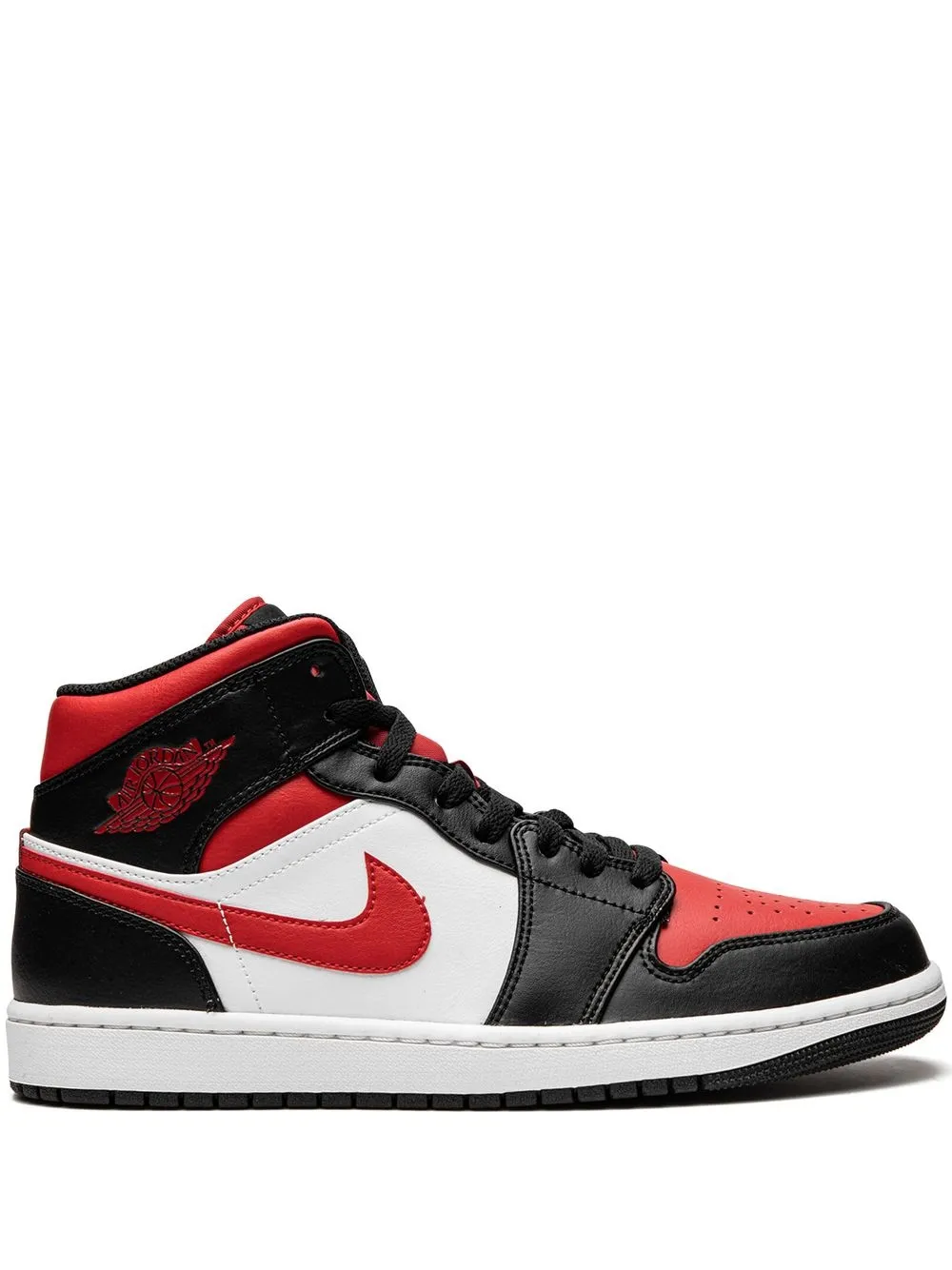 nike air jordan 1 mid bred toe