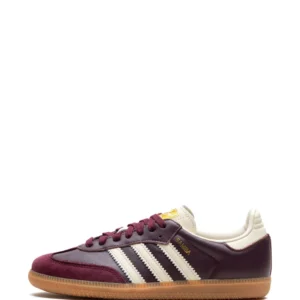 adidas samba og maroon core white gold