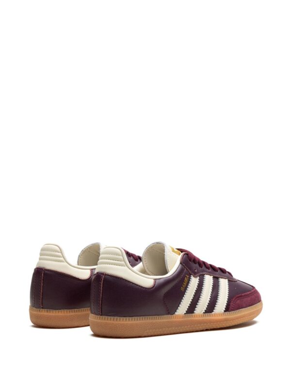 adidas samba og maroon core white gold