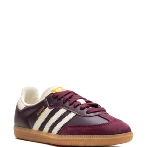 adidas samba og maroon core white gold