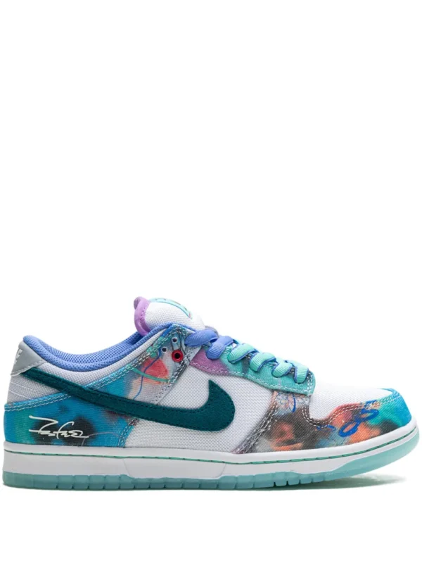 nike x futura laboratories sb dunk low bleached aqua
