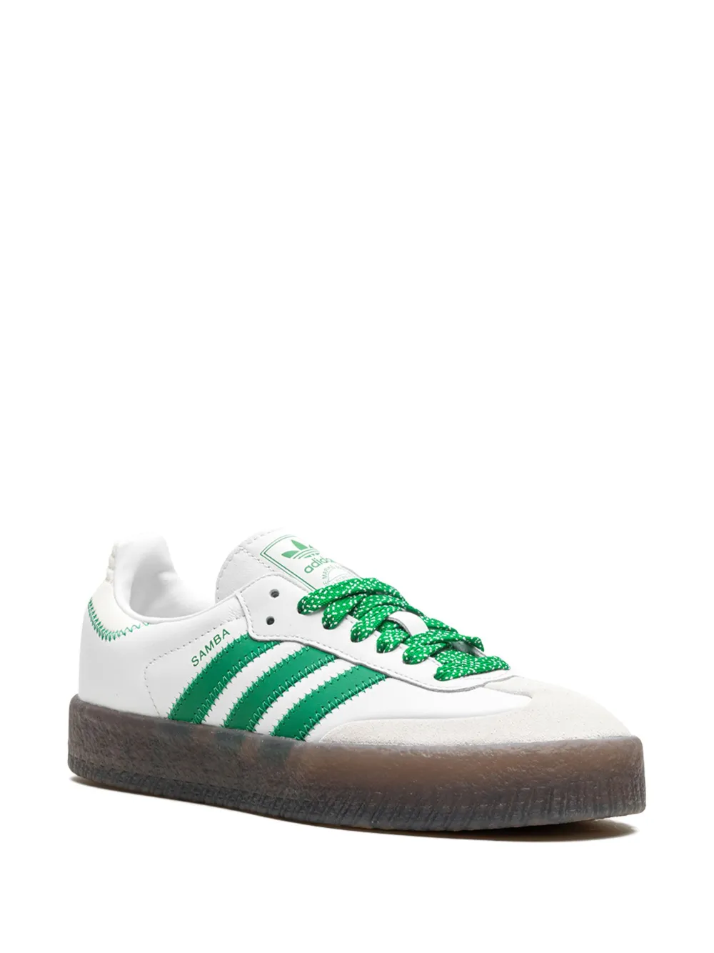 adidas sambae cloud white green