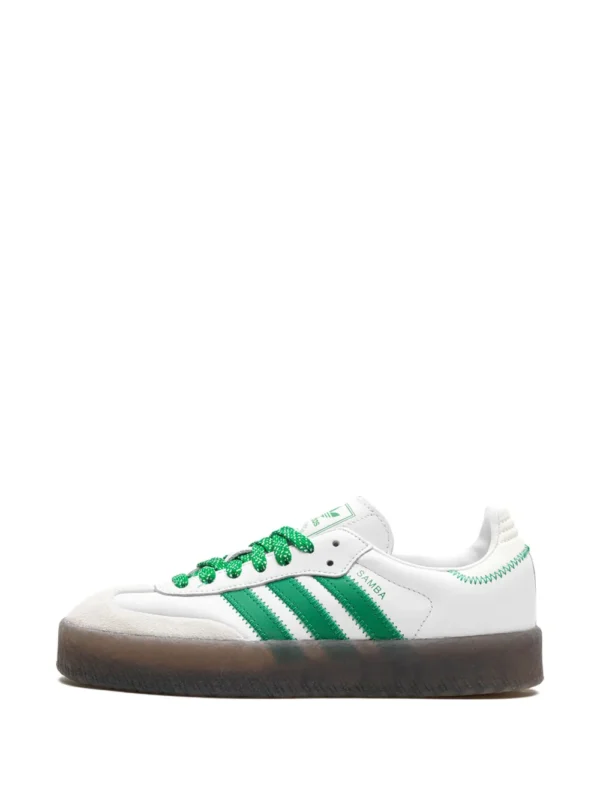adidas sambae cloud white green