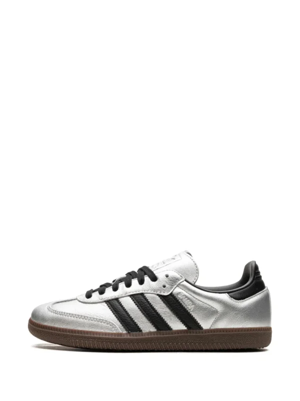 adidas samba og silver metallic/black/gum