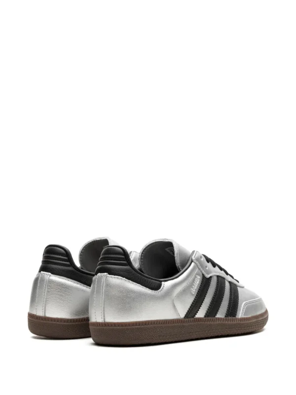 adidas samba og silver metallic/black/gum