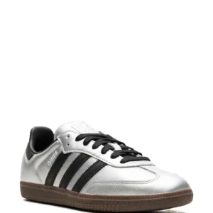 adidas samba og silver metallic/black/gum