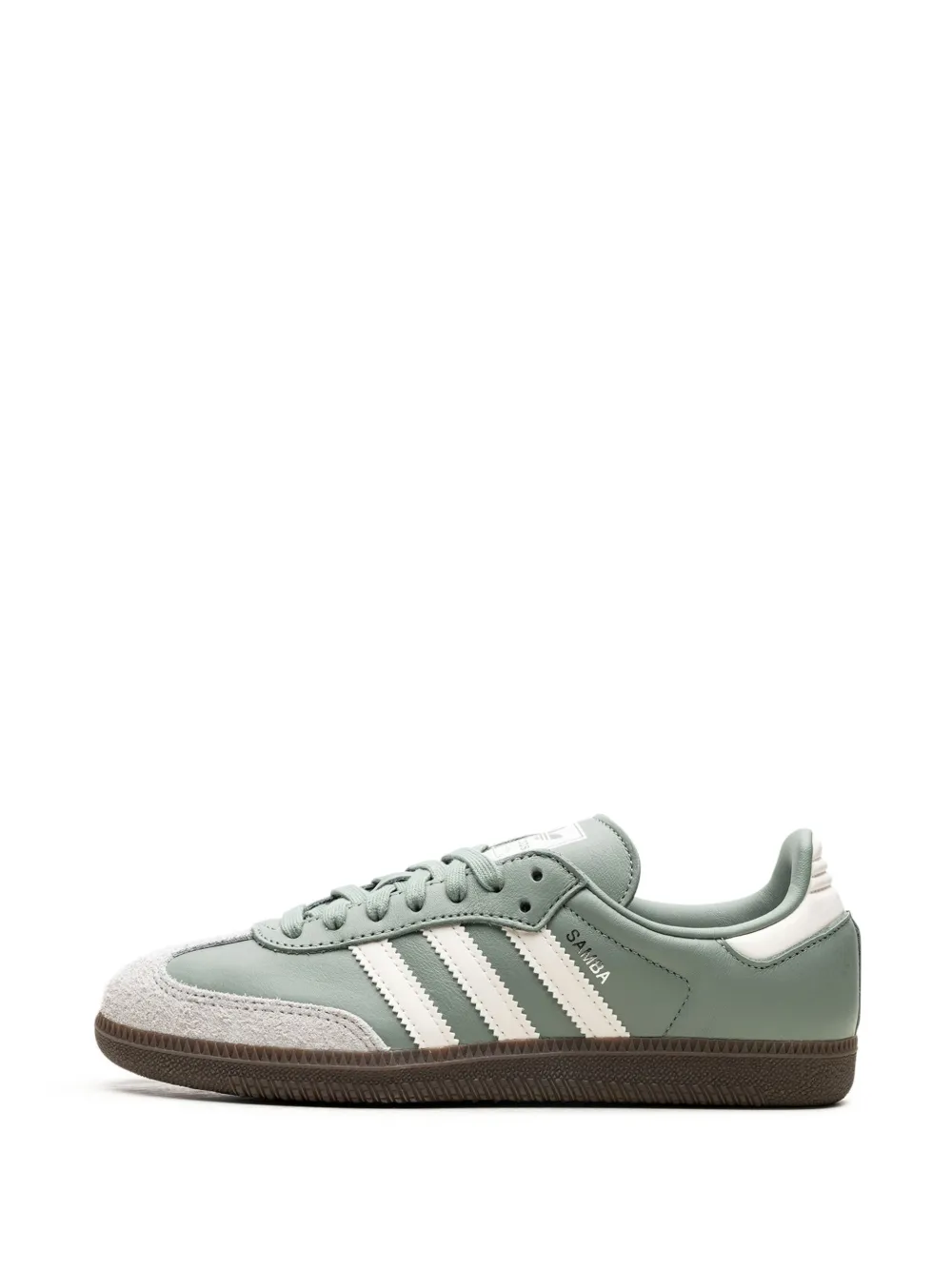adidas samba og silver green/chalk white
