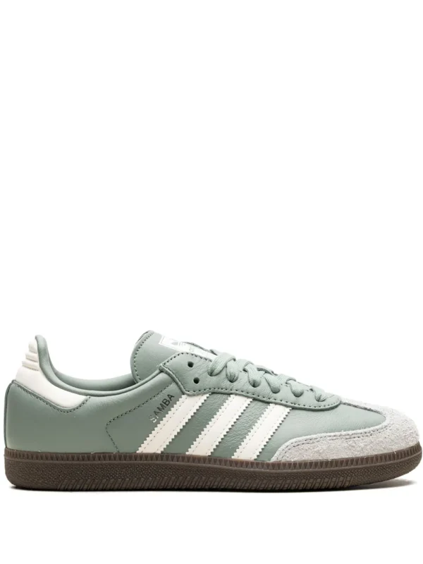 adidas samba og silver green/chalk white