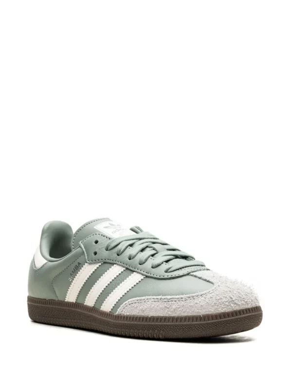 adidas samba og silver green/chalk white