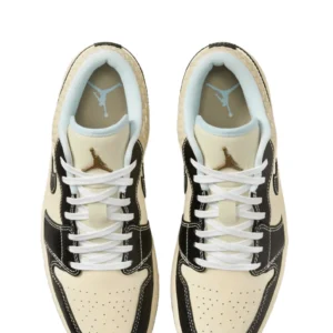 nike air jordan 1 low coconut milk black/muslin