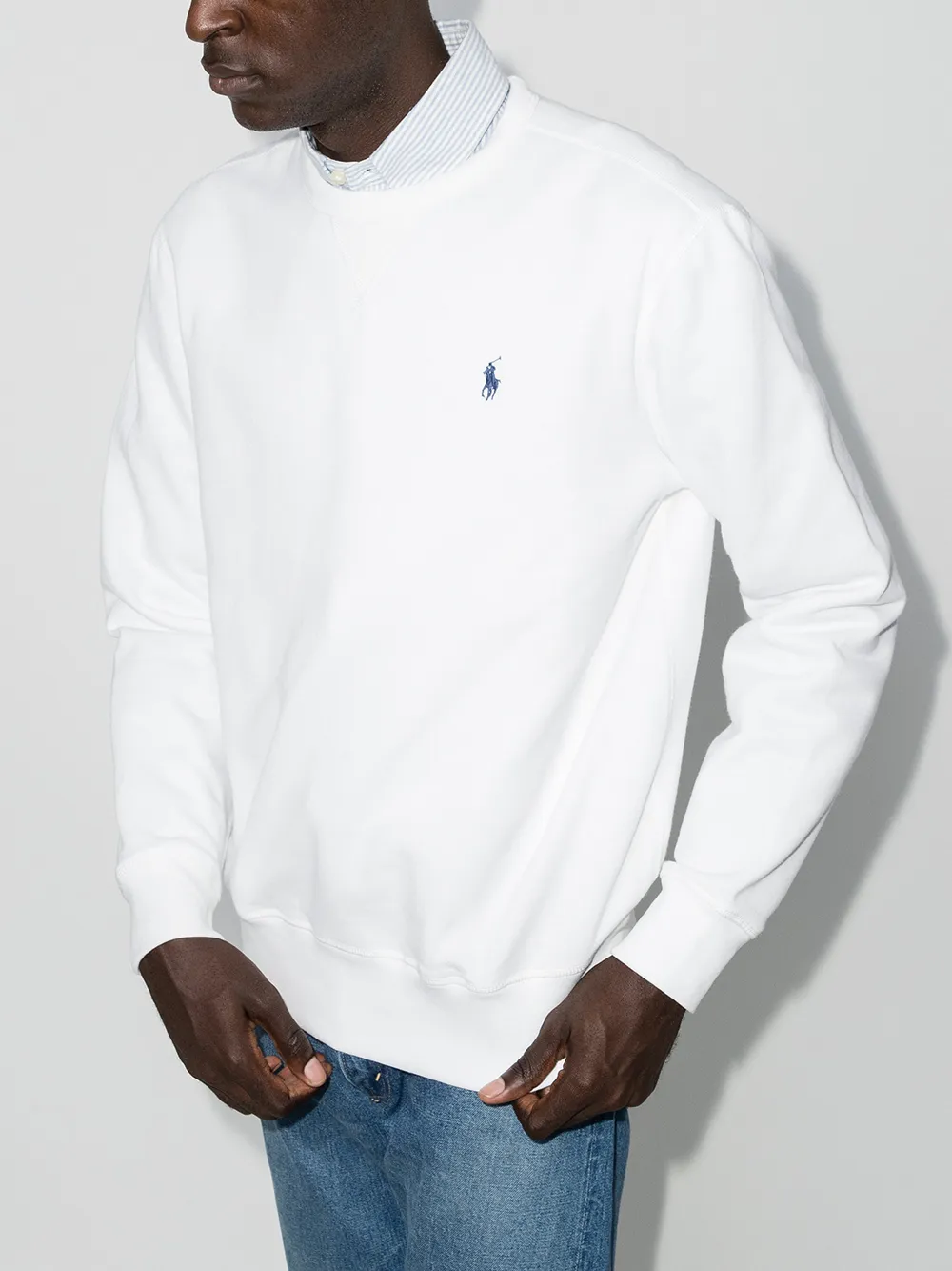 polo ralph lauren sweatshirt white