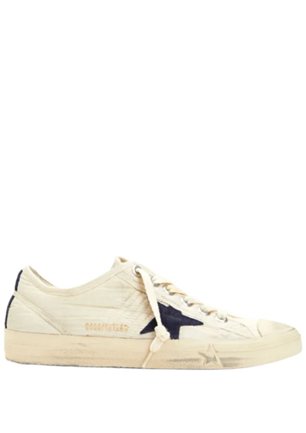 golden goose v star beige canvas