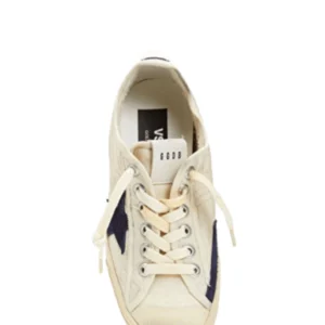 golden goose v star beige canvas