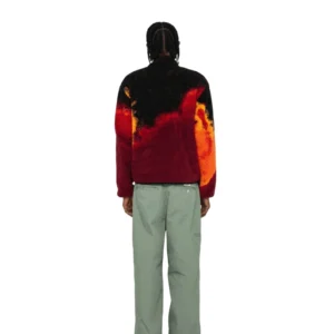 stussy sherpa reversible jacket lava