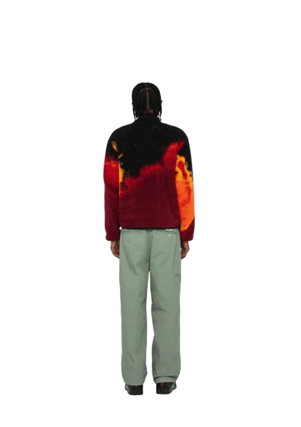 stussy sherpa reversible jacket lava