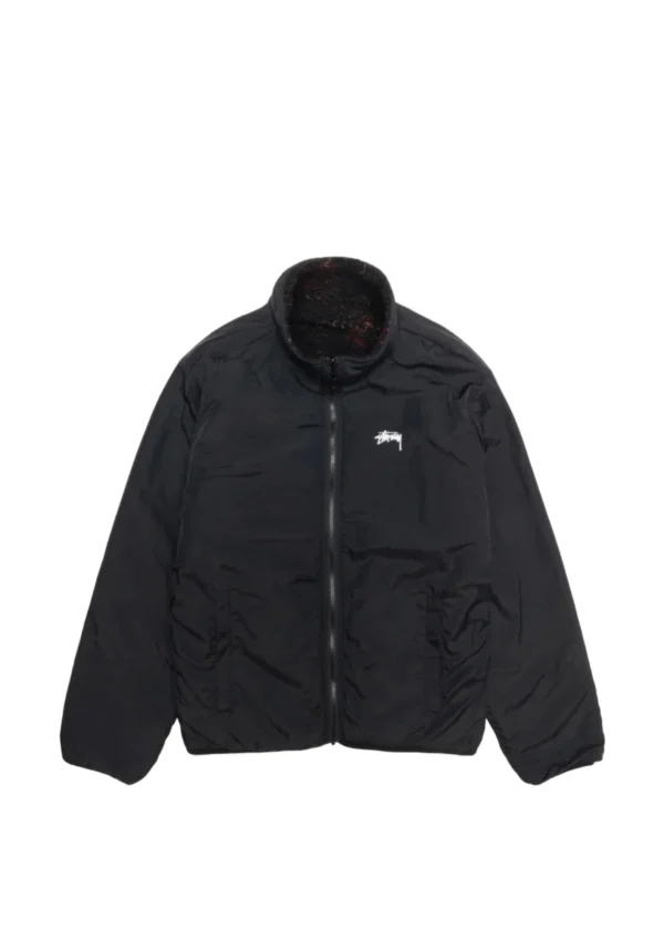 stussy sherpa reversible jacket lava