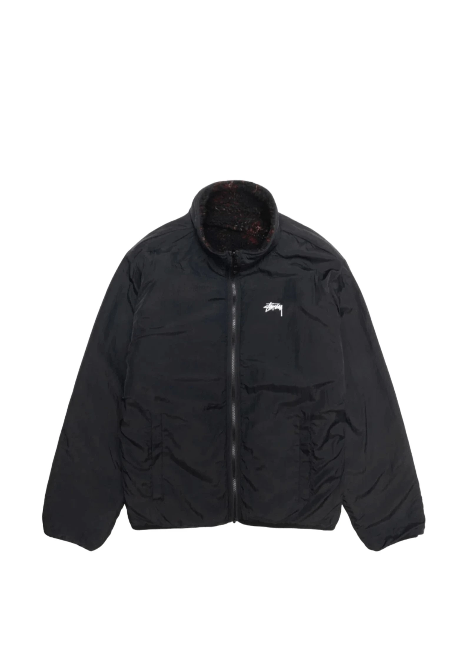 stussy sherpa reversible jacket lava