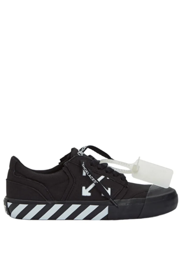 off white vulcanized low canvas black