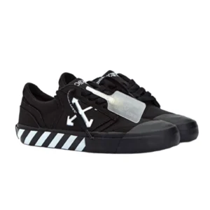 off white vulcanized low canvas black