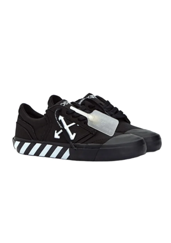off white vulcanized low canvas black