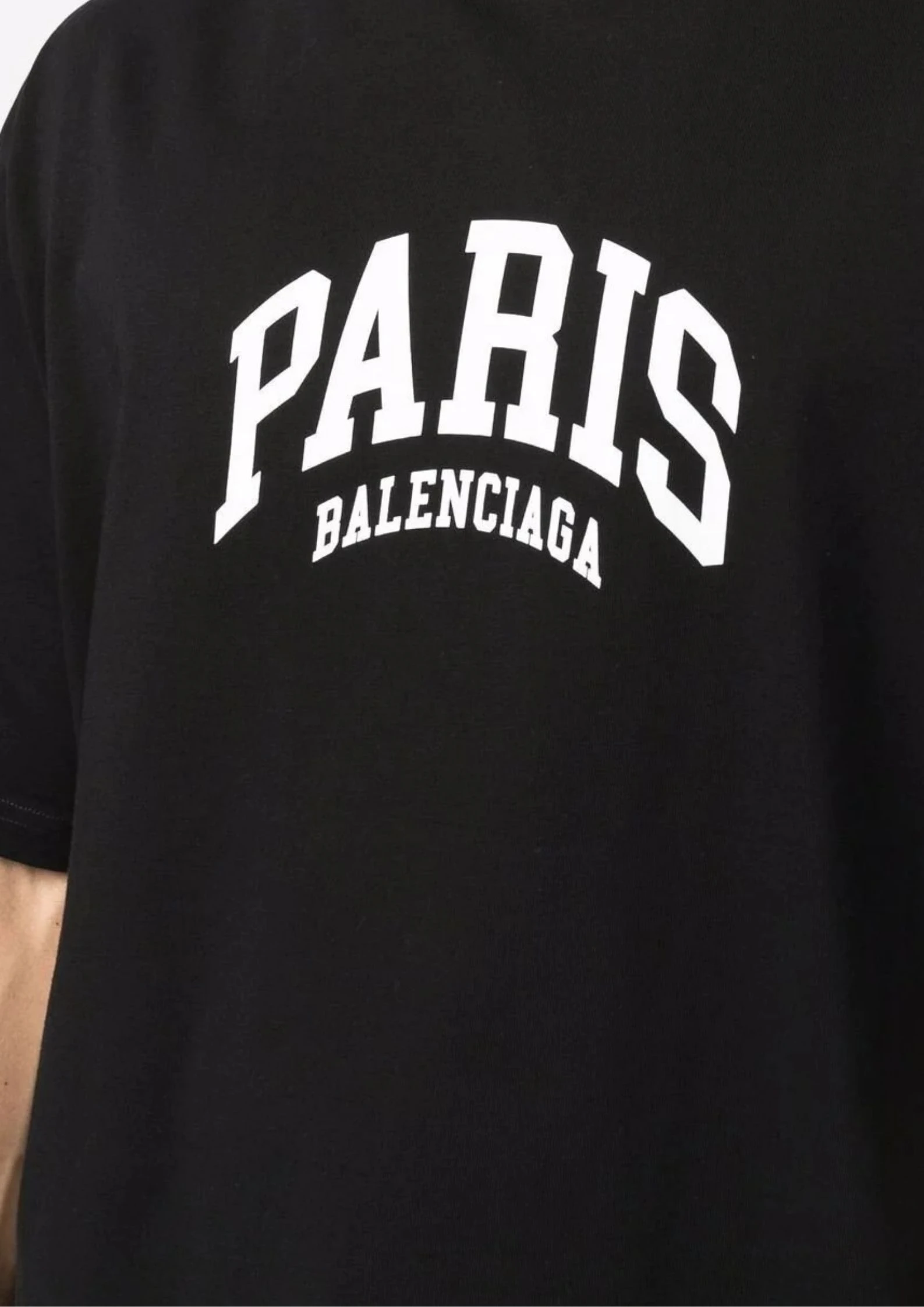 balenciaga paris logo t shirt