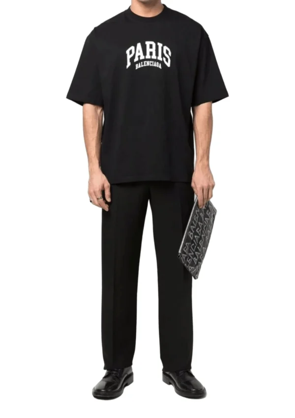 balenciaga paris logo t shirt