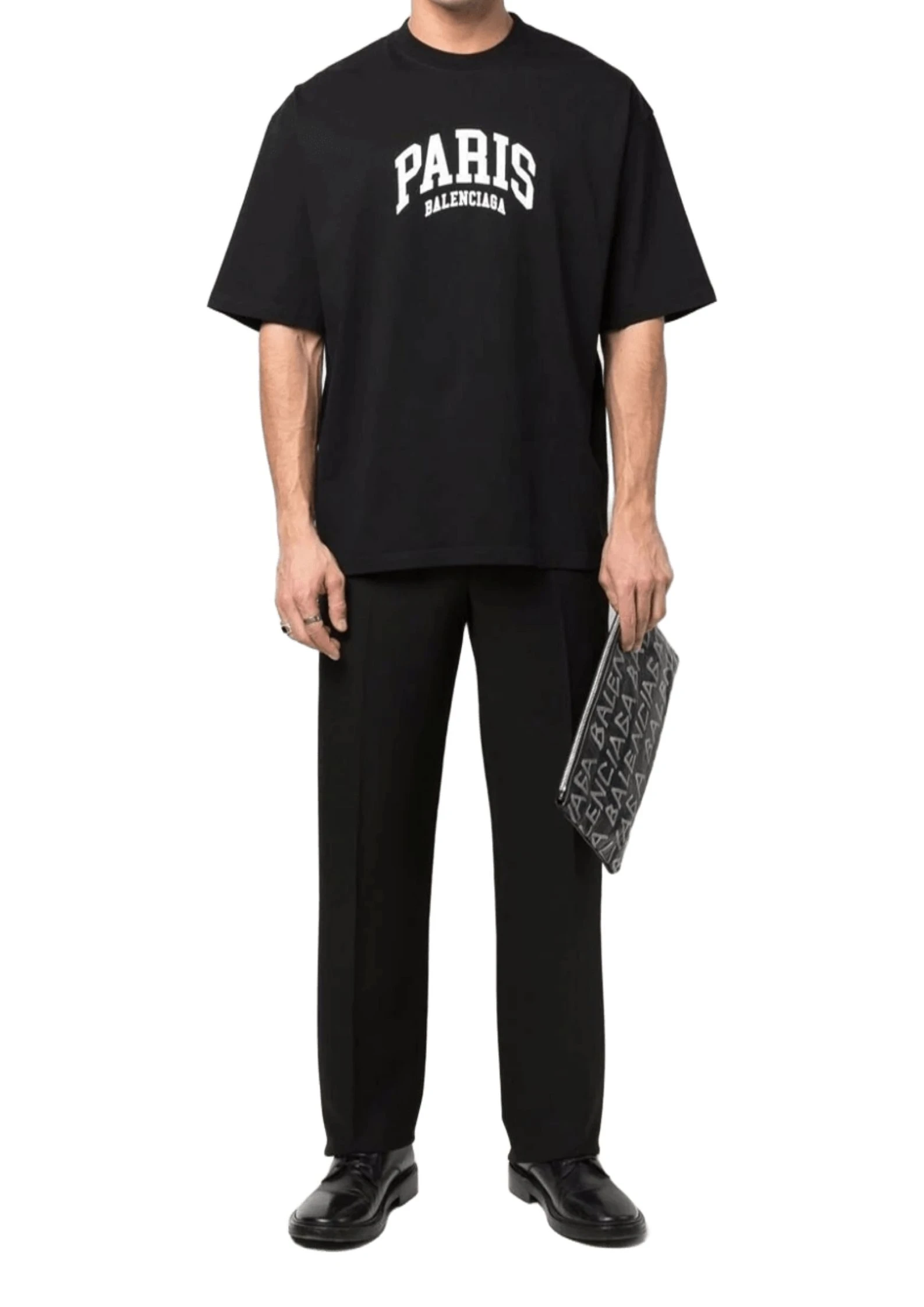 balenciaga paris logo t shirt