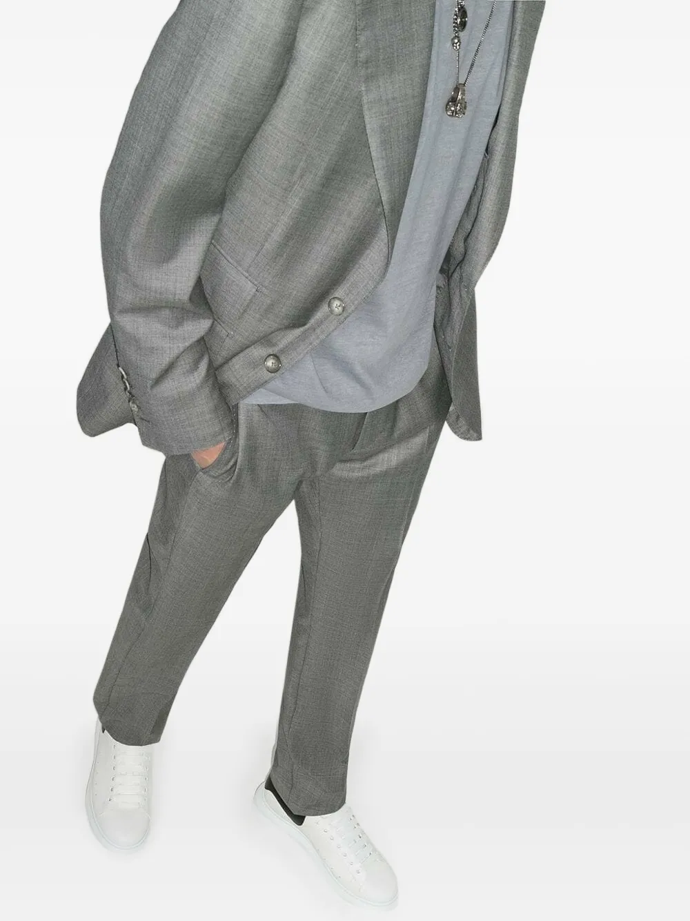 alexander mcqueen oversized black white