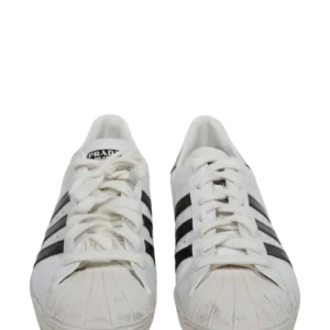 adidas superstar prada white black